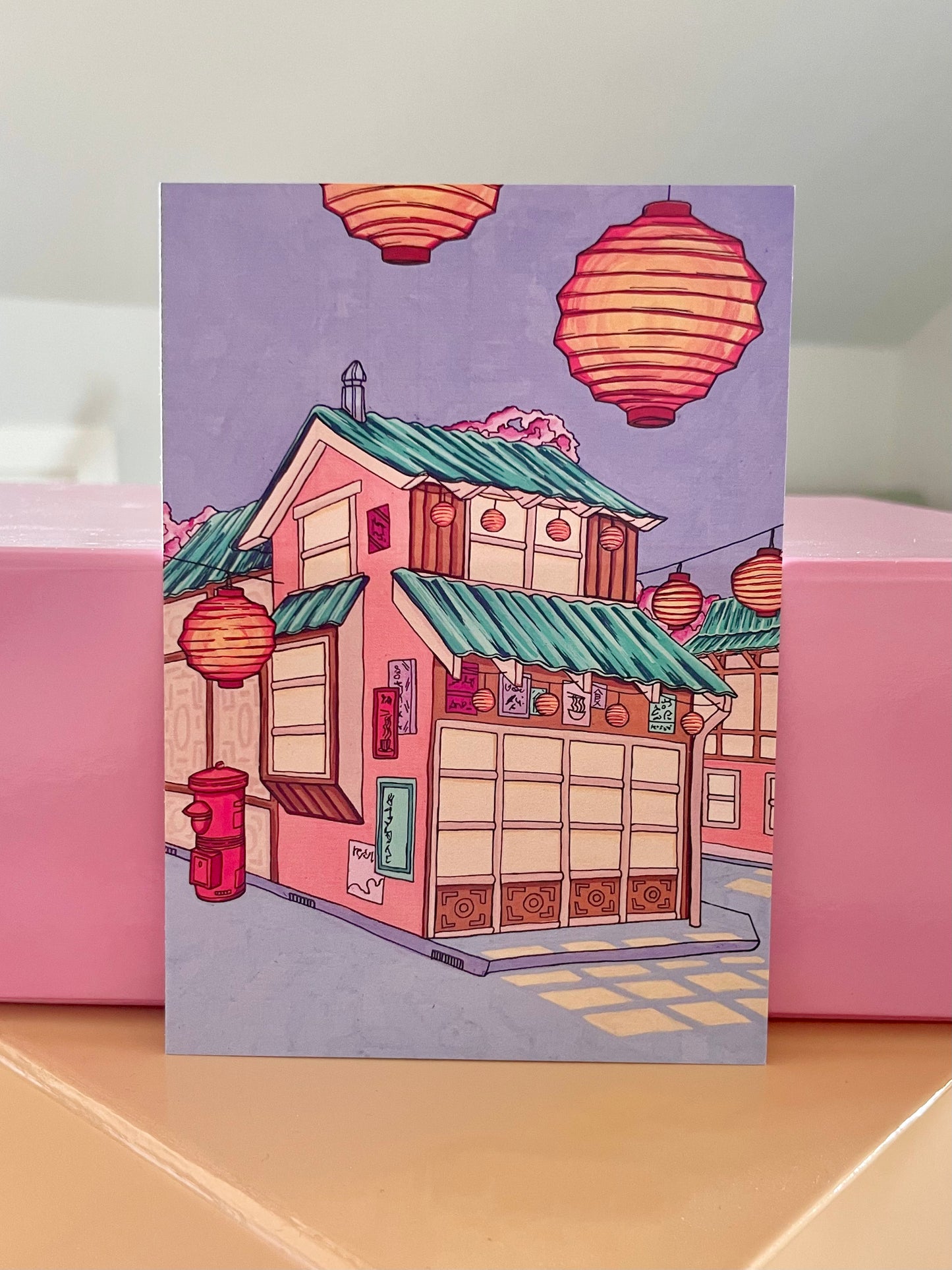 Japansk byhus | Miniprint
