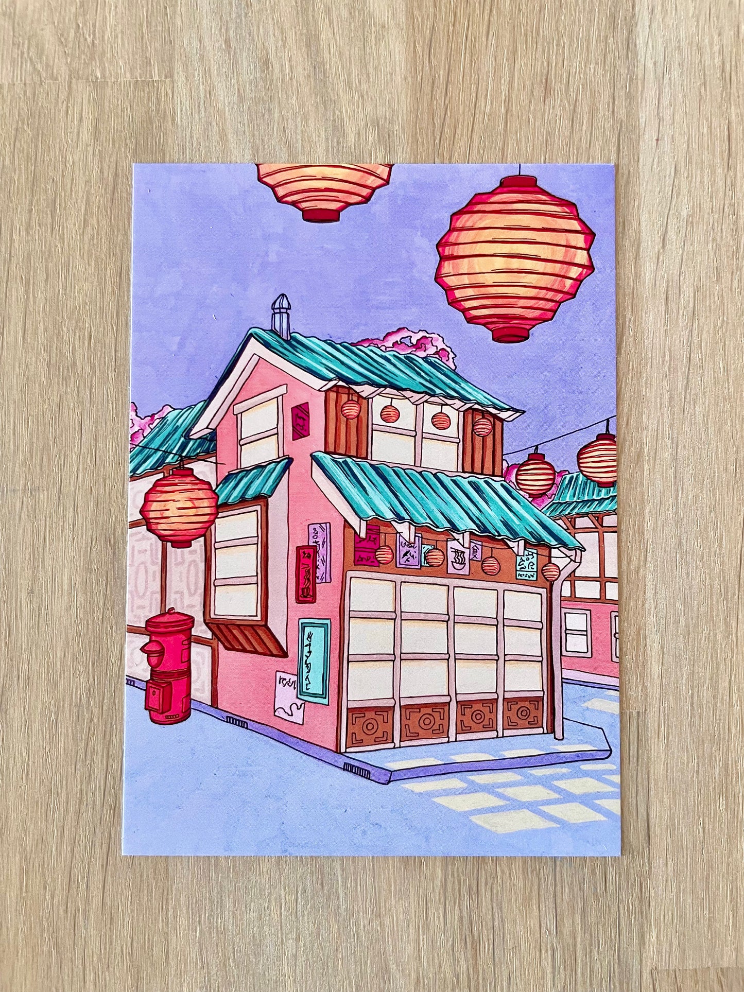 Japansk byhus | Miniprint